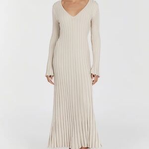 DISSH NWT Reign Long Sleeve Midi dress Stone sz XL